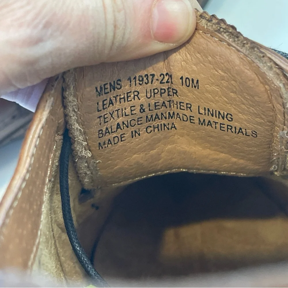 FLORSHEIM MEN'S SIZE 13M COGNAC WING TIP 15170-221 LEATHER COMFORT TECH RUCCI